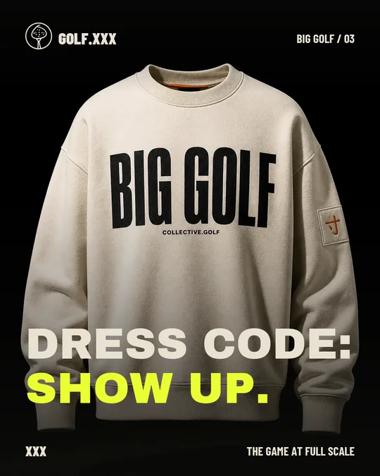 BIG GOLF meme 03: Dress code: show up.